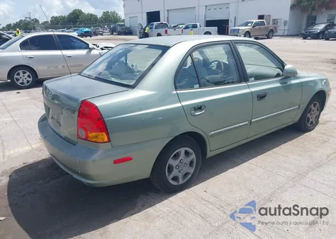 2004 Hyundai Accent Gl z USA, uszkodzony, nr VIN KMHCG45C54U540120